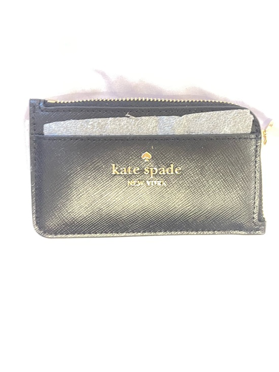 kate spade Accessories - kate spade Navy Saffiano Leather Zip Card Case